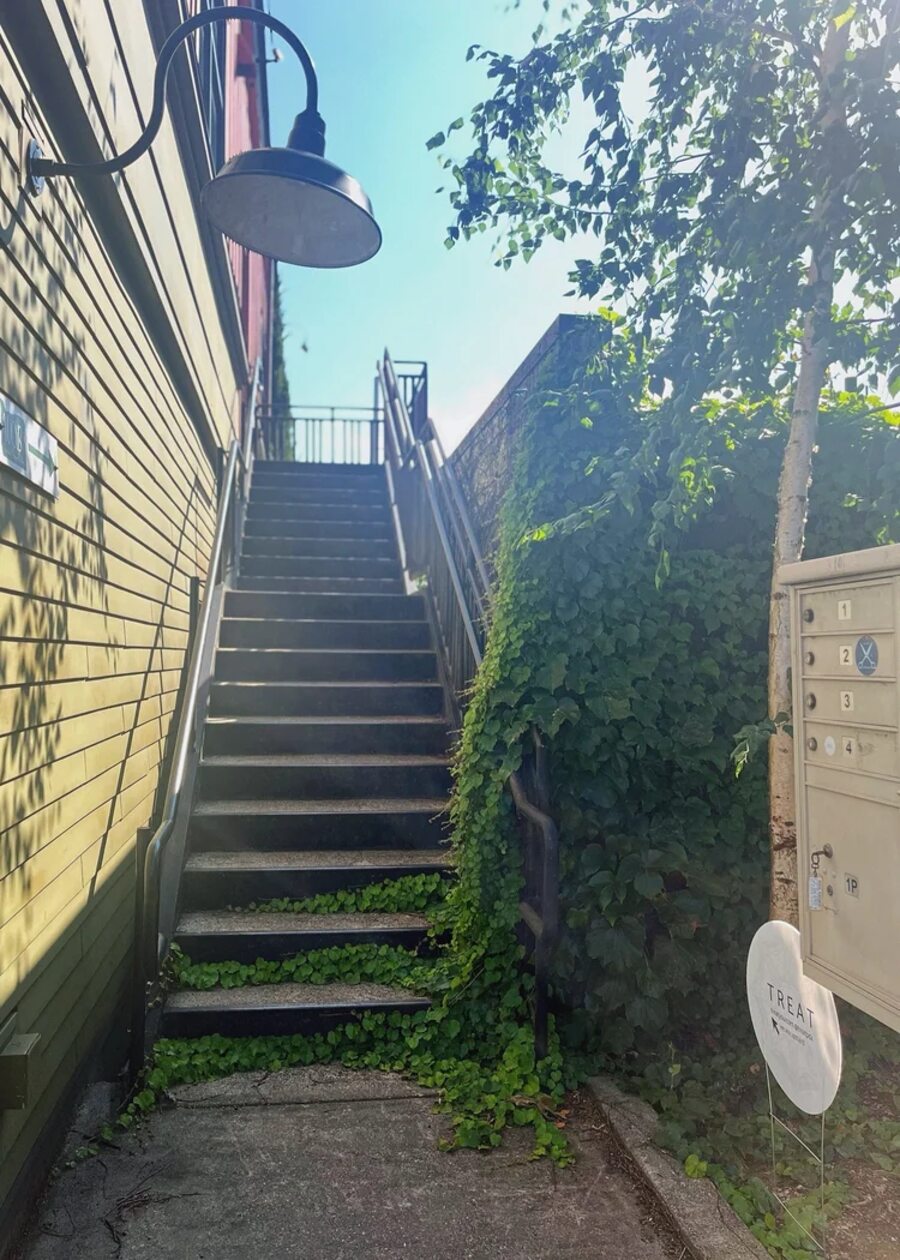 Treat salon back staircase Portland Oregon